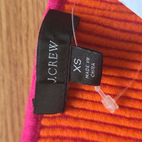 J.Crew Pink Cardigan Size XS Scoopneck Stretch NWT $118 Pink and Orange - Picture 4 of 6